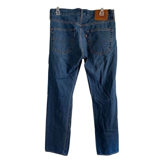 Levi's 501 Button Fly 32x32 Premium Denim Jeans Medium Wash Big E - Picture 2 of 7